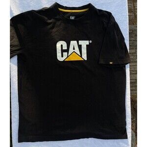 Cat TM Logo Tee, Caterpillar, Top, t-shirt, black, Truck, workwear